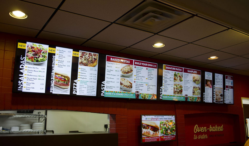 digital display menu