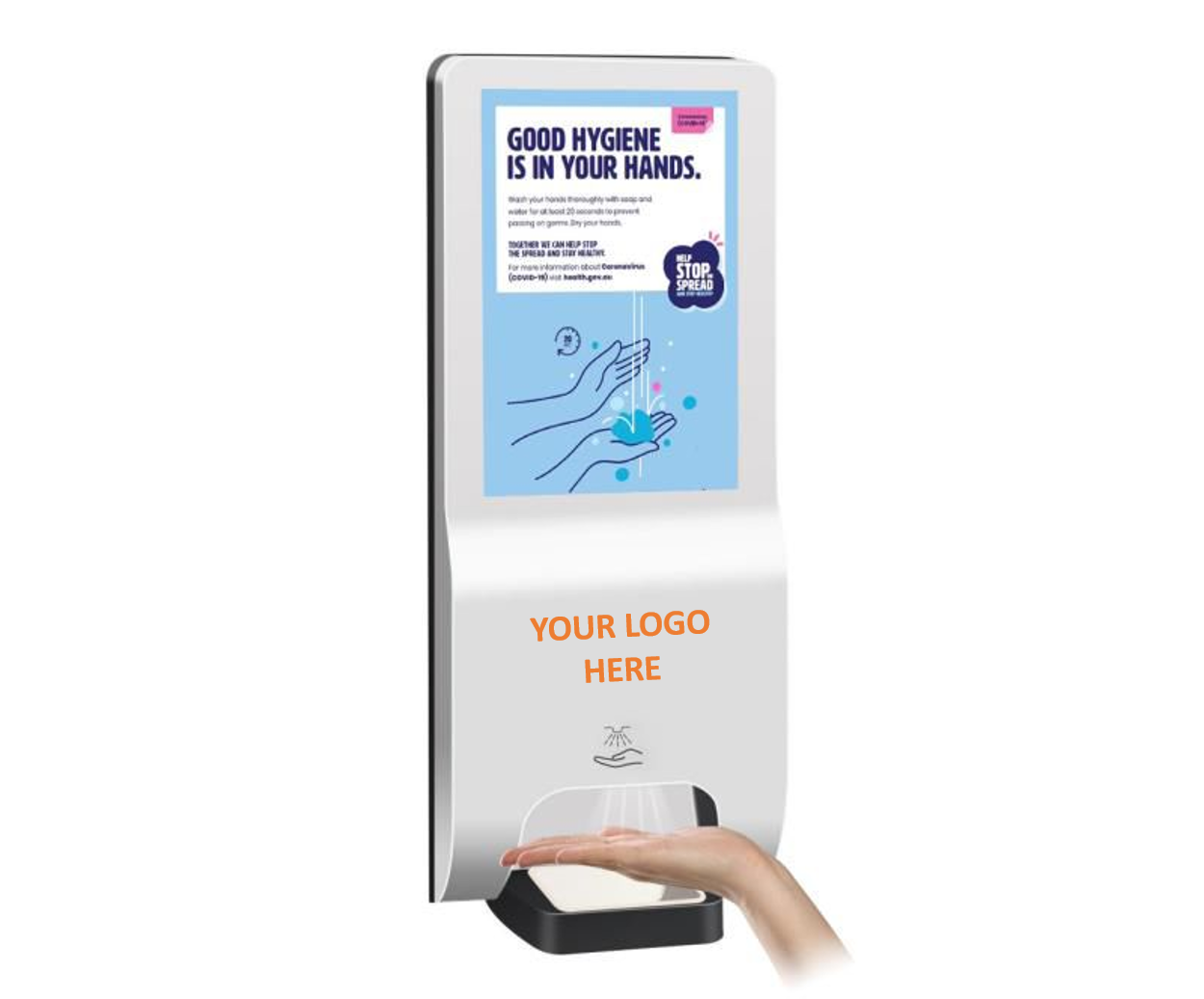 automatic hand sanitizer with digital screen